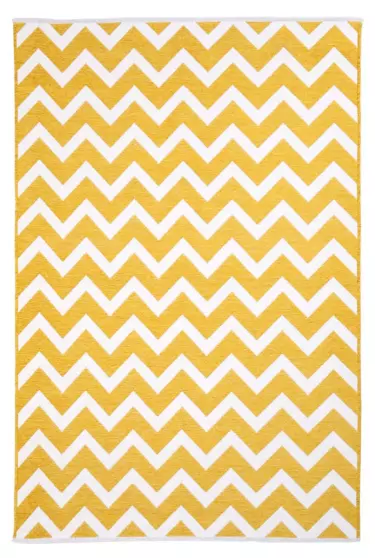 MORETTİ SİDE ÇİFT TARAFLI HALI 10886-F SARI-BEYAZ