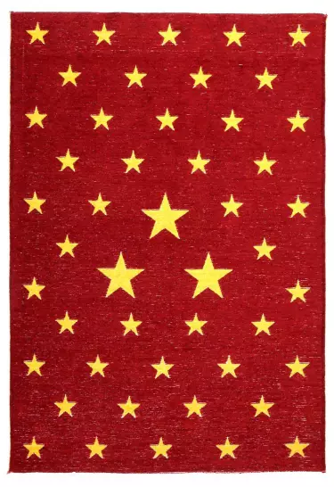 MORETTİ SİDE ÇİFT TARAFLI HALI 10918-D SARI-KIRMIZI