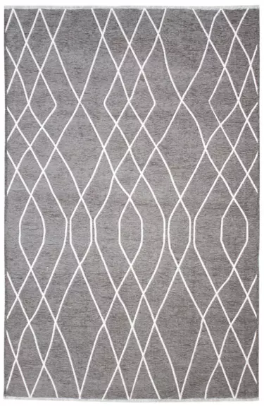 MORETTİ SİDE ÇİFT TARAFLI HALI 11018-D GRİ-BEYAZ