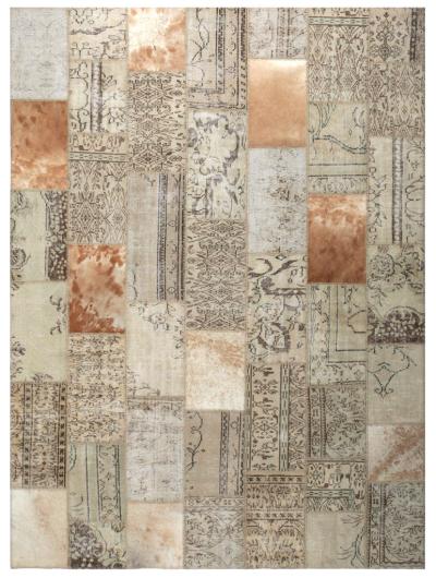 COWHIDE PATCHWORK  NATURAL