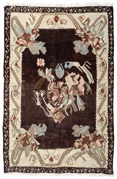 KARABAKH BLACK HANDWOVEN RUG 158x217