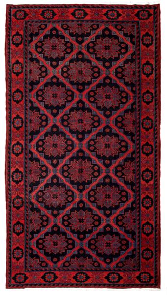 SOUMAK HANDWOVEN RUG RED 193x353