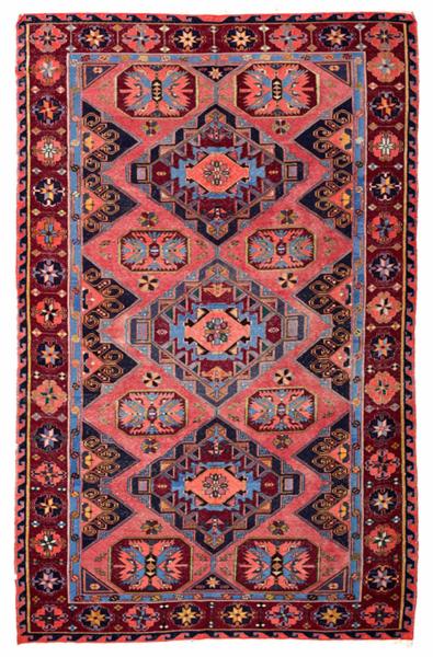 SOUMAK HANDWOVEN RUG RED 212x326