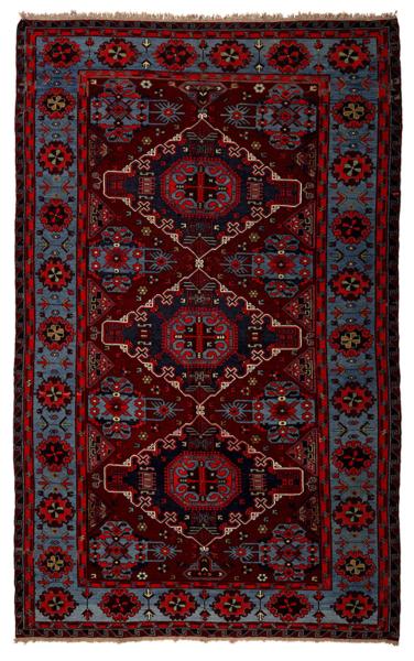 SOUMAK HANDWOVEN RUG RED 216x334